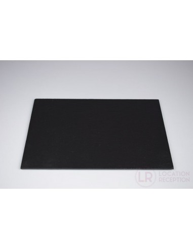 Assiette rectangulaire ardoise noire 30 x 20 cm